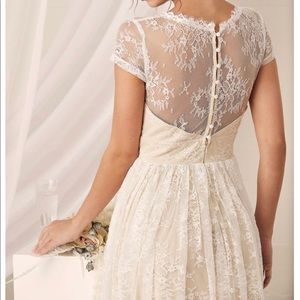 Lulu's | Dresses | Lulus Life Of Love White Floral Lace Short Sleeves Maxi  Dress | Poshmark